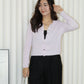 Shelly Knit Cardigan Top (Black)