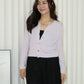 Shelly Knit Cardigan Top (Black)