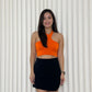 Jenny Halter Crop Top (Orange)