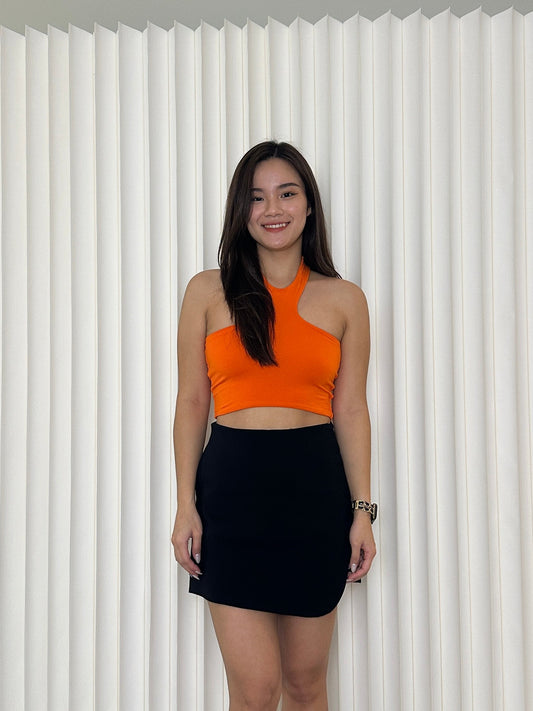 Jenny Halter Crop Top (Orange)