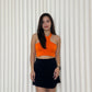 Jenny Halter Crop Top (Orange)