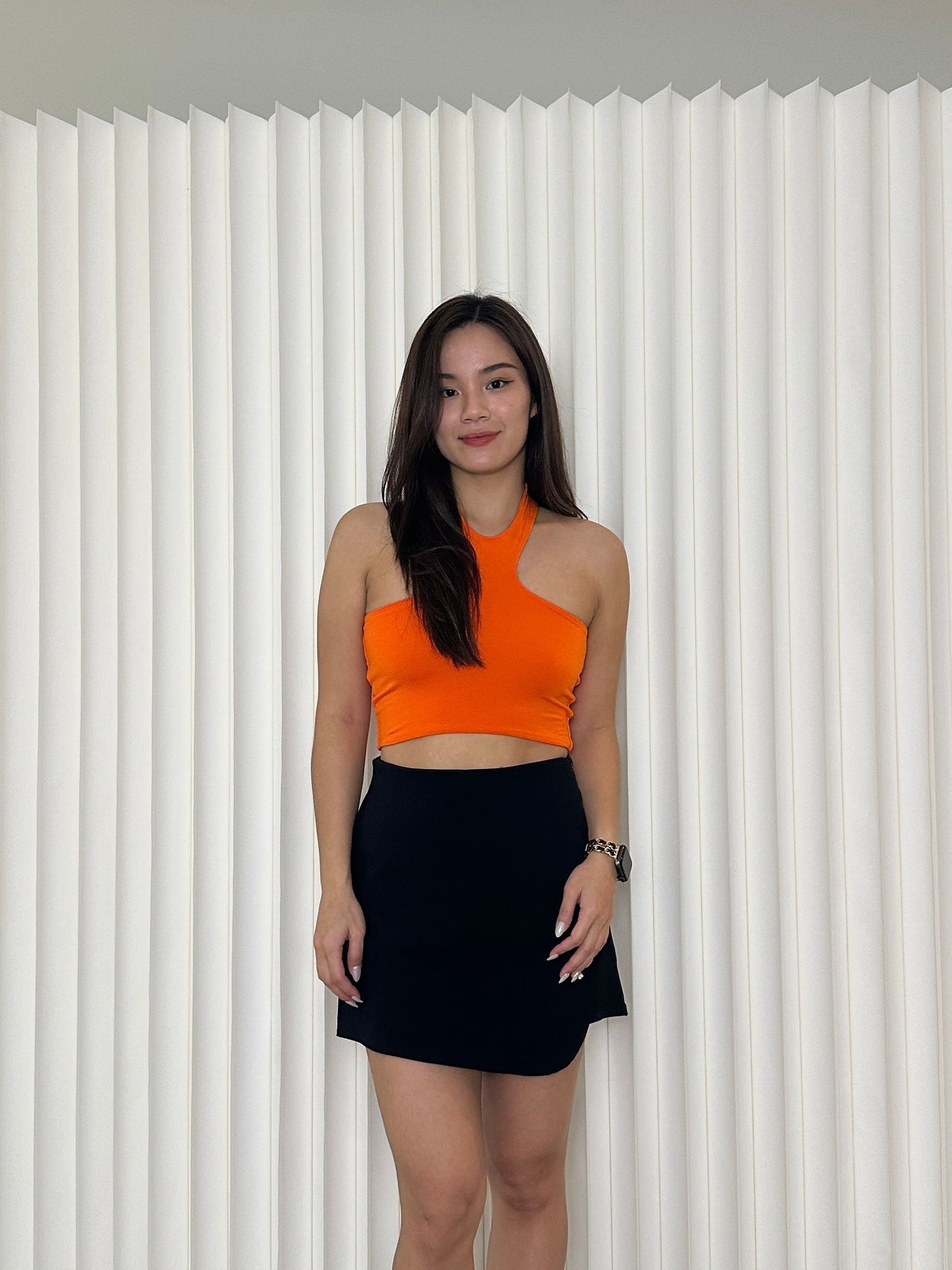 Jenny Halter Crop Top (Orange)