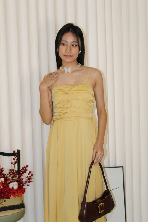 Abby Midi Dress (Yellow)