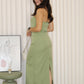 Fiorella Tube Maxi Dress (Green)