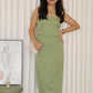 Fiorella Tube Maxi Dress (Green)