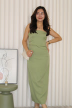 Fiorella Tube Maxi Dress (Green)
