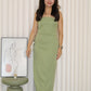 Fiorella Tube Maxi Dress (Green)