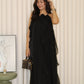 Yarra Ruffle Flare Dress (Black)
