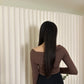 Genie Off Shoulder Top (Brown)