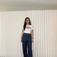 Zoey Stripes Denim Pants