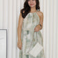 Giovanna Halter Midi Dress (Green)
