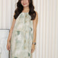 Giovanna Halter Midi Dress (Green)