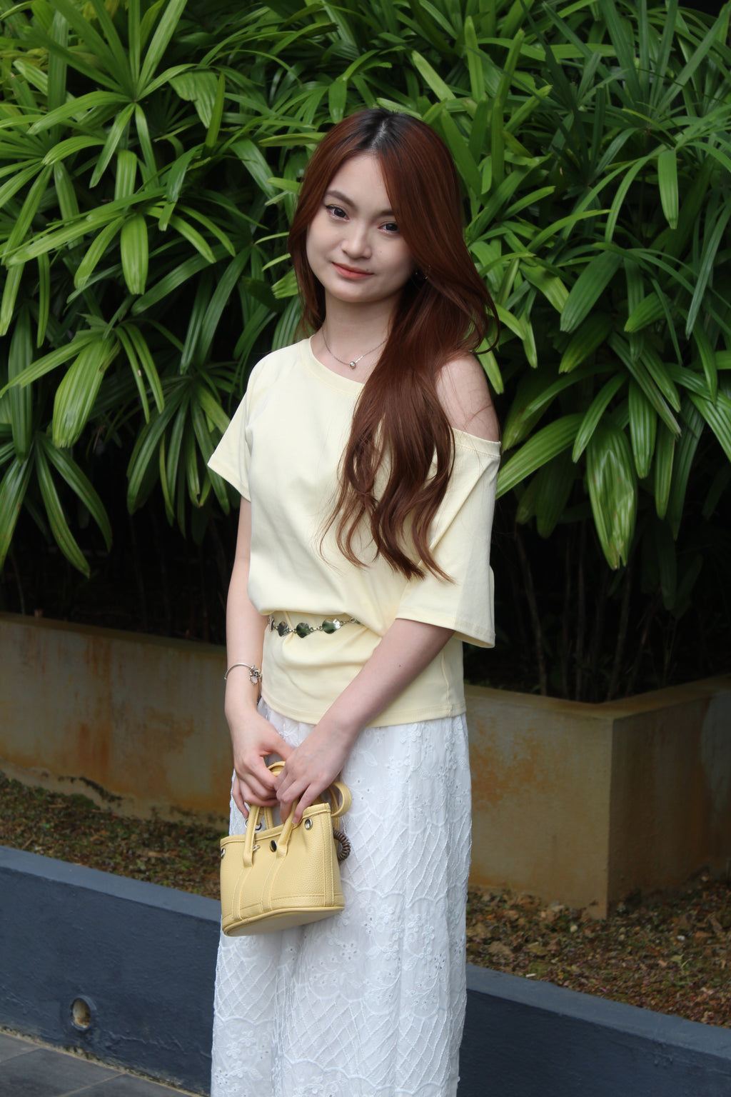 Erika Broderie Maxi Skirt (White)