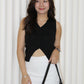 Anna Knit Vest Top (Khaki)