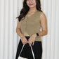 Anna Knit Vest Top (White)