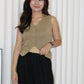 Anna Knit Vest Top (White)