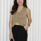 Anna Knit Vest Top (White)