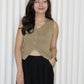 Anna Knit Vest Top (White)