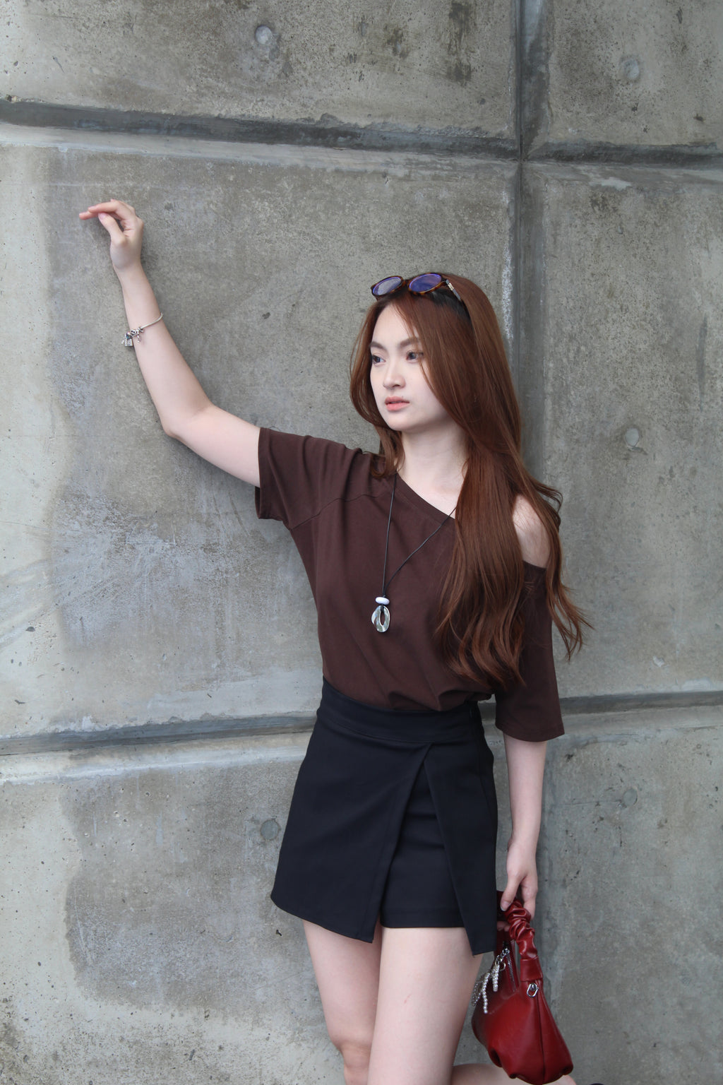 Karina Off Shoulder Cotton Top (White)