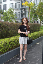 Karina Off Shoulder Cotton Top (White)