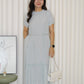 Hallie Straight Midi Dress (Black)