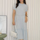 Hallie Straight Midi Dress (Black)