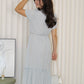 Hallie Straight Midi Dress (Black)