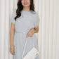 Hallie Straight Midi Dress (Black)