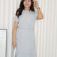 Hallie Straight Midi Dress (Black)