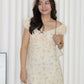 Delphine Floral Midi Dress (Yellow)