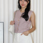 Elisha Vest Knit Top (Cream)