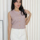 Elisha Vest Knit Top (Cream)