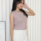 Elisha Vest Knit Top (Cream)