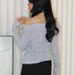 Felicia Lace Long Sleeve Top (Khaki)