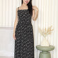 Amelia Floral Midaxi Dress (Black)