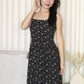 Amelia Floral Midaxi Dress (Black)