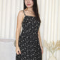 Amelia Floral Midaxi Dress (Black)