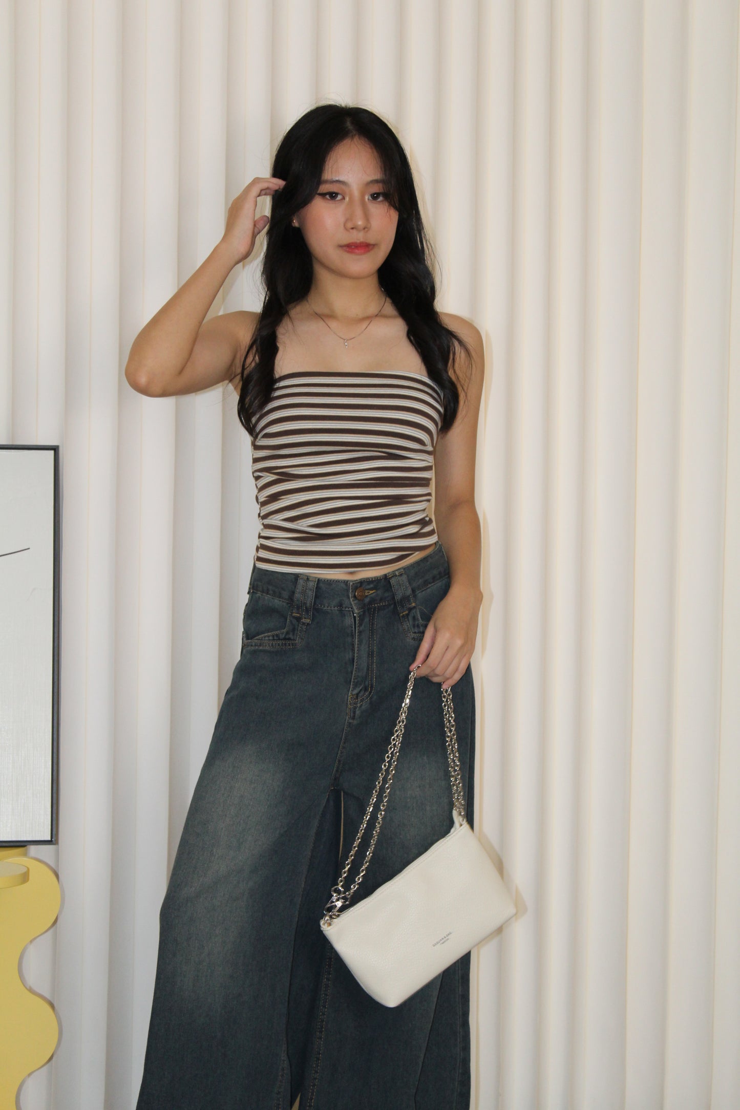 Timothea Wide Leg Denim Pants