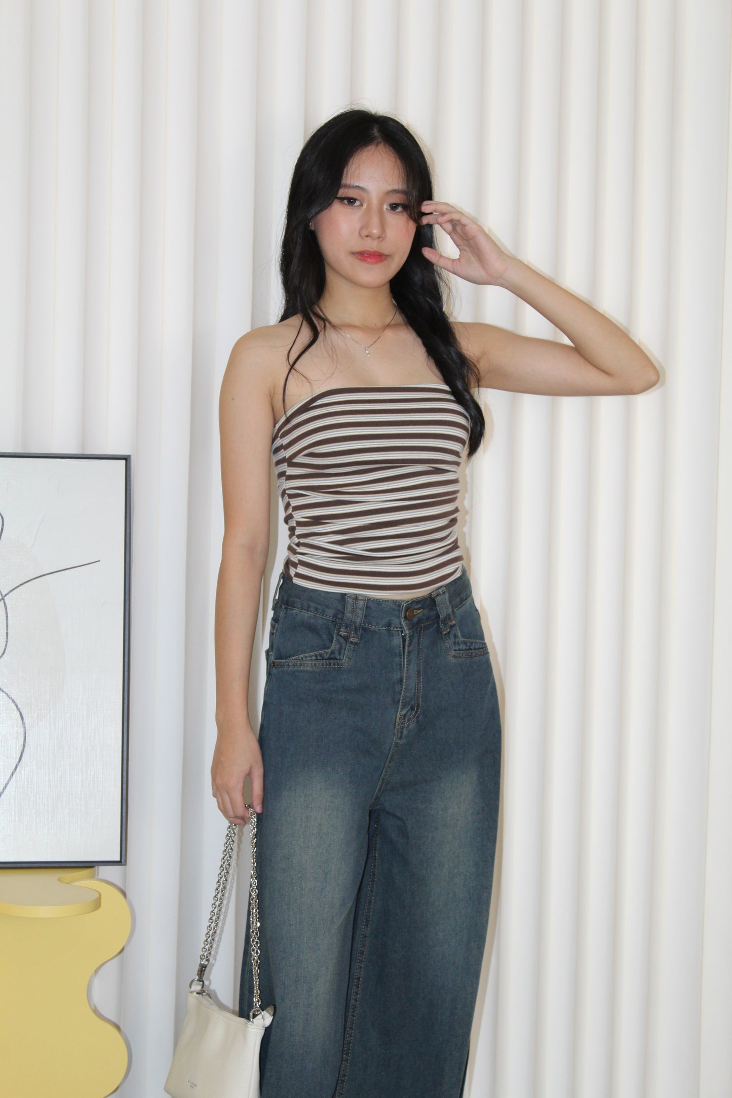 Timothea Wide Leg Denim Pants