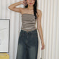 Sheena Stripes Tube Top (Brown)