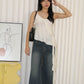 Timothea Wide Leg Denim Pants