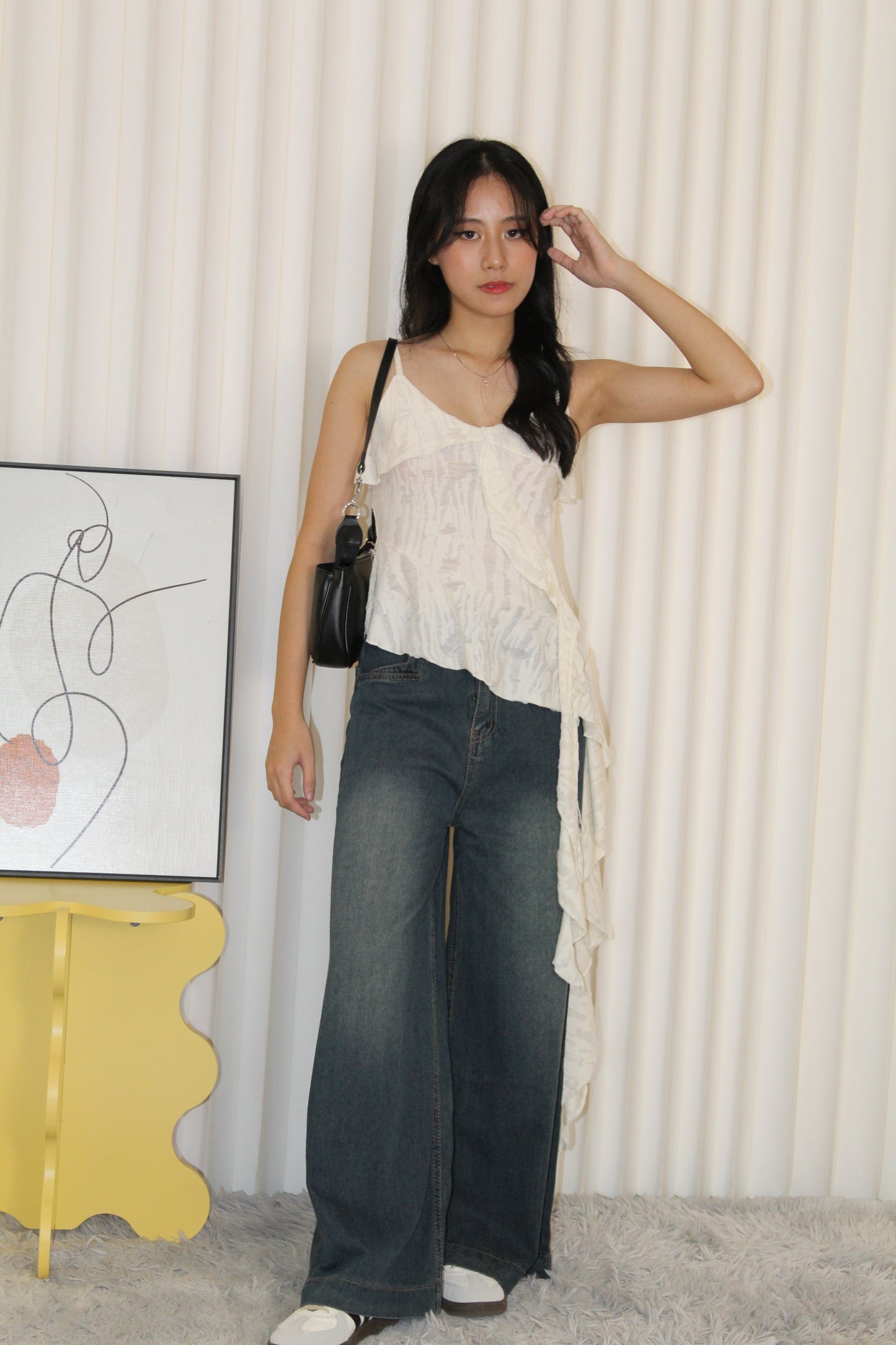 Timothea Wide Leg Denim Pants