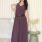 Sammy V-Neck Maxi Dress (Purple)