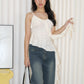Evangeline Ruffle Cami Top (Cream)