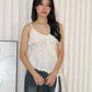 Evangeline Ruffle Cami Top (Cream)
