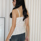 Evangeline Ruffle Cami Top (Cream)