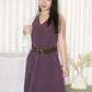 Sammy V-Neck Maxi Dress (Purple)