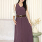 Sammy V-Neck Maxi Dress (Purple)