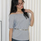 Karen Oversize Off Shoulder Top (Black)
