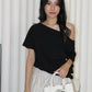 Karen Oversize Off Shoulder Top (Black)